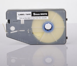 9mm de witte band van de etiketprinter, ruimtevaart de bandcassette van kabelidentiteitskaart