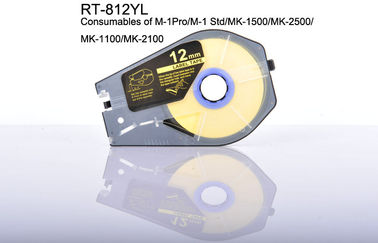 12mm draad die de Patroonwit van de Etiketband voor elektronisch het merken materiaal merken