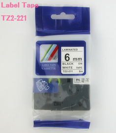 Van de p-aanraking de Bandvervanging Etiketmaker voor Broer tz-211 witte etiketband
