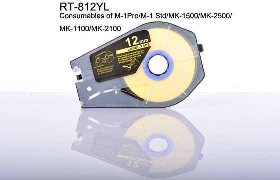 12mm draad die de Patroonwit van de Etiketband voor elektronisch het merken materiaal merken