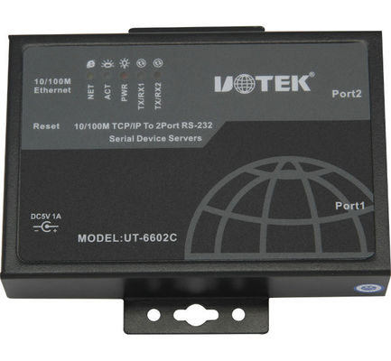 Ut-6616 serie aan de server RJ45/16 Havens/gelijkstroom 5V/1A van het ethernetapparaat