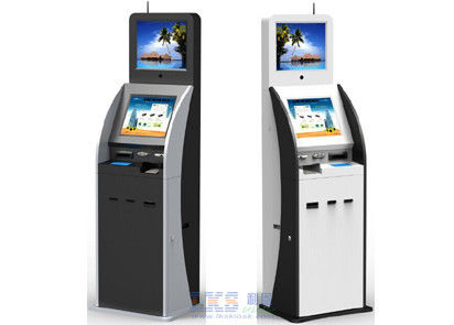 17 de duim Koudgewalste Vertoning van de Staal Digitale Kiosk met identiteitskaart-de Kwestiemodules van de Scannerkaart