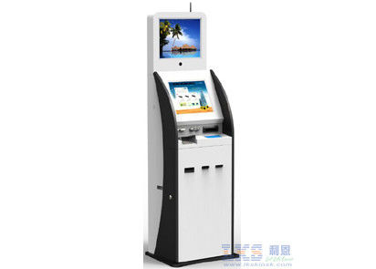 17 de duim Koudgewalste Vertoning van de Staal Digitale Kiosk met identiteitskaart-de Kwestiemodules van de Scannerkaart