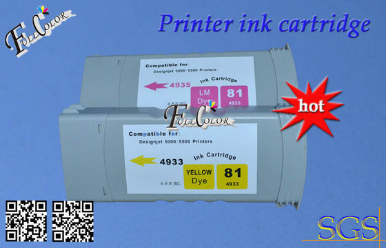De Inkt C4930A HP 81 van de Copatibleprinter Zwarte de Inktpatroon van 680 ml voor de Printer van Desiginjet HP5000 HP5500 D5800