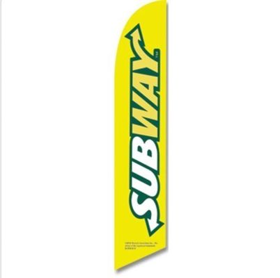 Gepersonaliseerde van het de Hoogtestrand van Aluminiumpool 15FT de Vlagbanner voor Glasgrond, Swooper-Vlag