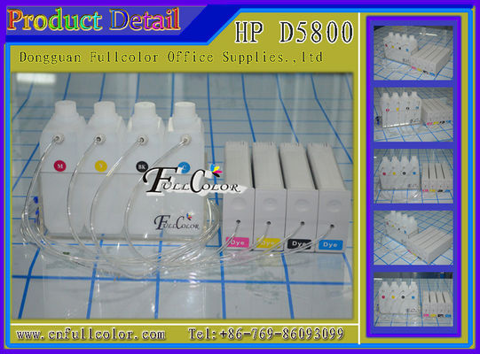 Het verdelen van HP81 Compatibel het Grote Formaatciss Systeem BK C M Y 1000ML van HP Designjet D5800 per Kleur