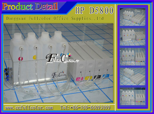 Het verdelen van HP81 Compatibel het Grote Formaatciss Systeem BK C M Y 1000ML van HP Designjet D5800 per Kleur