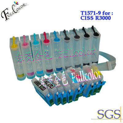 De volledige Pigmentinkt vulde Epson T1571 opnieuw - van de de Inktlevering van T1579 CISS Ononderbroken Systeem 9 kleuren 200ml elke kleur