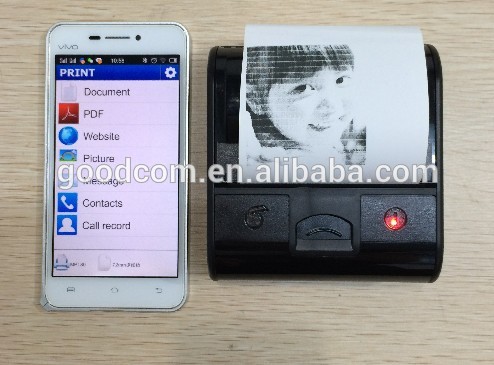 Het androïde Mobiele Werk van de Ontvangstbewijsprinter MTP80B met Androïde Smartphone & Tablet door Bluetooth